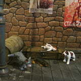 4 只小狗套装：Aurora 模型未上漆套件 1:35 Ml-036