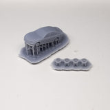 1023 Undercover Police Car C: ONLY RED Unpainted Kit 1:150