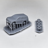 1035 Special Mobile Escort Vehicle (Late Model): ONLY RED Unpainted Kit 1:150