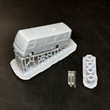 1048 Medium Escort Vehicle A: ONLY RED Unpainted Kit 1:150