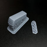4022 Microbus Short (No Grill, Swing Doors, Trunk): ONLY RED Unpainted Kit 1:150