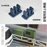 7003 Above-ground Power Distribution Equipment: ONLY RED Unpainted Kit, 1:150 Scale
