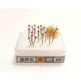 "Model" Red spider lily about 10-11mm 20 pcs : Kigusa BUNKO finished product HO(1:80) H2