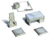 Writing desk: Mirror stand set : ECHO Model Unpainted Kit HO(1:80) 424