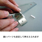 Right Angle Cut Ruler Mini Plus (with scale) Right : Kamineko@Style Tool Part No. 001