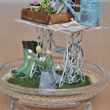 Glass Dome Garden : Chizuko Sato Sugarhouse Painted 1:12 Scale