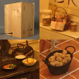 Scenery with Kitchen Stove : Chizuko Sato Sugarhouse Painted 1:12 Scale