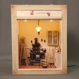 Scenery with Kitchen Stove : Chizuko Sato Sugarhouse Painted 1:12 Scale