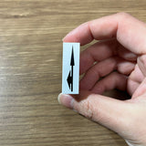 Road Stamp Straight Left (straight ahead, left turn arrow, direction of travel: travel direction traffic classification): DioramaBox Stamp N (1:150)