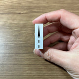 Road Stamp: Straight ahead (Straight ahead arrow, travel direction traffic classification notice): DioramaBox Stamp N (1:150)