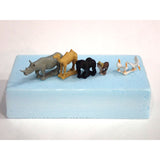 Miniature Animals for Gardening Diorama Set F : Icom Pre-Painted Non-Scale GM6P