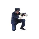 064-00015 JNR steam locomotive crew - engineer inspecting : Tiny Tales - Pre-Colored 1:64