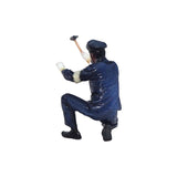 064-00015 JNR steam locomotive crew - engineer inspecting : Tiny Tales - Pre-Colored 1:64