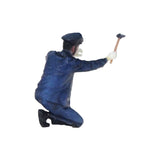 064-00015 JNR steam locomotive crew - engineer inspecting : Tiny Tales - Pre-Colored 1:64