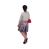 080-00001 Skirted Woman Walking in the Street with Red Handbag : Tiny Tales - Pre-Colored HO (1:80)