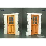 European house door C: Cobani unpainted kit 1:35 FS-015