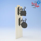 一套 2 个铁标志（注：还包括白色标志）：Cobani 未上漆套件 1:24 ss-005