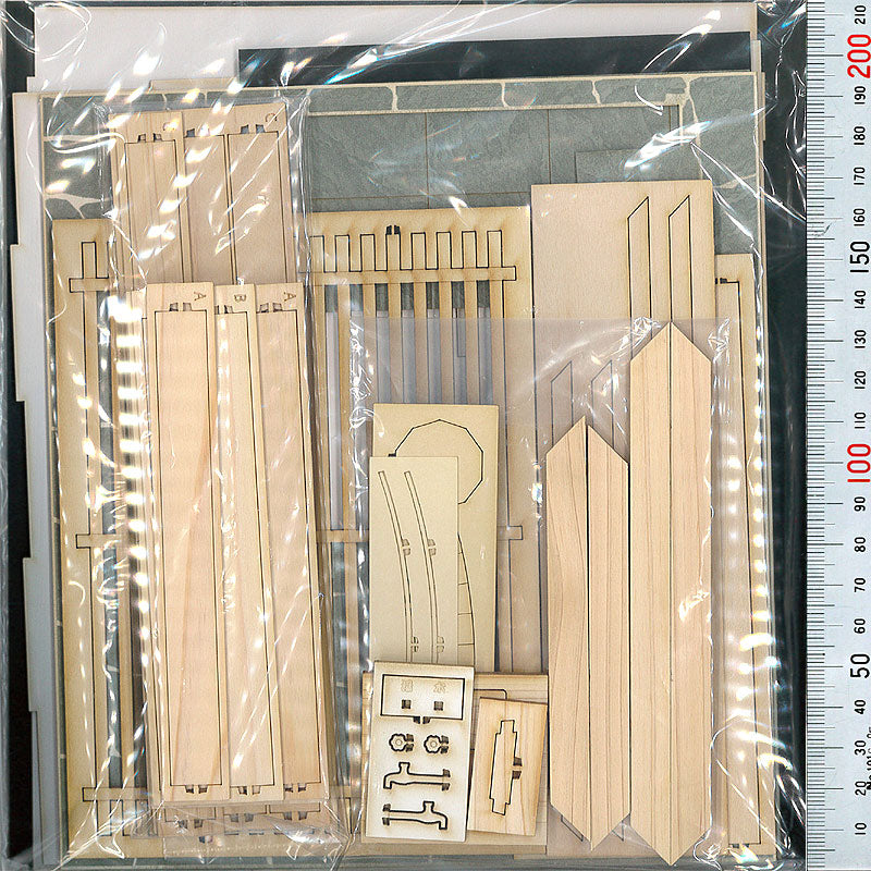 Open-air bath made of Japanese cypress: Kobani unpainted kit 1:12