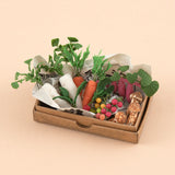 Miniatures in Clay: Harvestable Small Vegetable Garden 2 - Radish: 1:6 scale kit by Vogue Japan