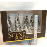 Nine snow-covered winter pine trees (Pine) 7.5-10cm : Bachmann Finished product Non-scale 32102
