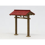 Gate at the Entrance to an Alley (Set of 2): Baioudou N (1:150) Pre-painted Kit AC-005-15C