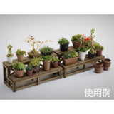 Plant pot set, 23 pieces : Baioudou HO(1:83) pre-colored kit AC-065-83U