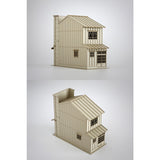 Signboard Architecture of 3 Houses in a Row A : Baioudou HO (1:80) Unpainted Kit ST-003-80U