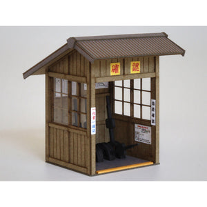 Signal box with lever frame : Baioudou HO(1:83) Pre-colored Kit ST-033-83C