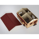 One-story house B : Baioudou HO(1:83) pre-colored kit ST-035-83C