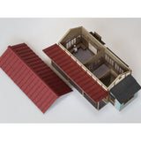 Small Wooden Country Train Station: Baioudou N (1:150) Pre-painted Kit ST-042-15C