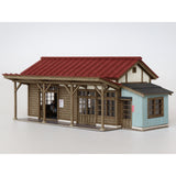 Small Wooden Country Train Station: Baioudou N (1:150) Pre-painted Kit ST-042-15C