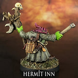 Goblin Shaman w/ Staff & Wand : HERMIT INN Unpainted kit Non-scale HM003