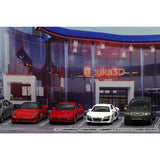 CMDP-064-008 Shop parking lot (outer dimensions: W271 x D168 x H135mm) : Hakoniwa Giken, Aassembly required display case 1:64