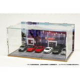 CMDP-064-008 Shop parking lot (outer dimensions: W271 x D168 x H135mm) : Hakoniwa Giken, Aassembly required display case 1:64