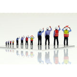 [FA100NH-003] 1:100 Ground Handling Staff 4pc set : Hakoniwa Giken - Completed 786568
