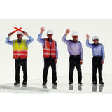 [FA100NH-003] 1:100 Ground Handling Staff 4pc set : Hakoniwa Giken - Completed 786568