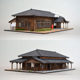 No.4 Standard Station Building : Takumi Diorama Craft House - Painted Complete HO (1:80) 1021