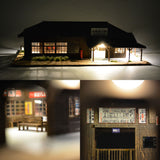 No.4 Standard Station Building : Takumi Diorama Craft House - Painted Complete HO (1:80) 1021