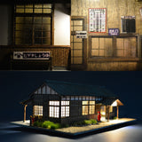 Medium Wooden Railway Station Toyofuku Station : Takumi Diorama Craft House Finished product HO(1:80) 1025