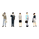 Ultra Mini Figure 8 Expert Company Employee Set 2: PLUM Finished product HO (1:80) MS047