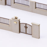Block wall & gate B : Miniature Kobo Kit N (1:150) PKNS1019B1