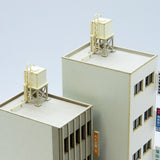 Rooftop Elevated Water Tank Set of 2 A : Miniature Kobo Kit N (1:150) PKNS1031A1