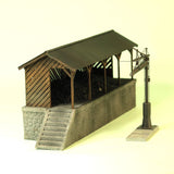 Thick Floor Type Coal Feeder & Water Column : Kobo-Nanarokuni Finished product model 1:80(HO) 1036