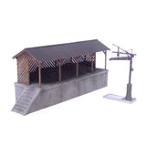 Thick Floor Type Coal Feeder & Water Column : Kobo-Nanarokuni Finished product model 1:80(HO) 1036