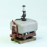 木曾森林铁道但马式汽油计量车（银罐/红车）：工房七国 成品 1:87(HO) 1041