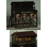 Light Mining Hopper and Filling Station : Kobo NANA ROKUNI 成品 1:87(HO) 1043