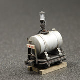 木曾森林铁路型圆形汽油计量车ver.2016（银罐/黑色马车）：工房-七国成品1:87（HO）1058