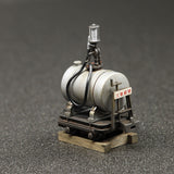 木曾森林铁路型圆形汽油计量车ver.2016（银罐/黑色马车）：工房-七国成品1:87（HO）1058