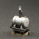 木曾森林铁路型圆形汽油计量车ver.2016（银罐/黑色马车）：工房-七国成品1:87（HO）1058