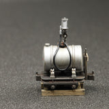 木曾森林铁路型圆形汽油计量车ver.2016（银罐/黑色马车）：工房-七国成品1:87（HO）1058